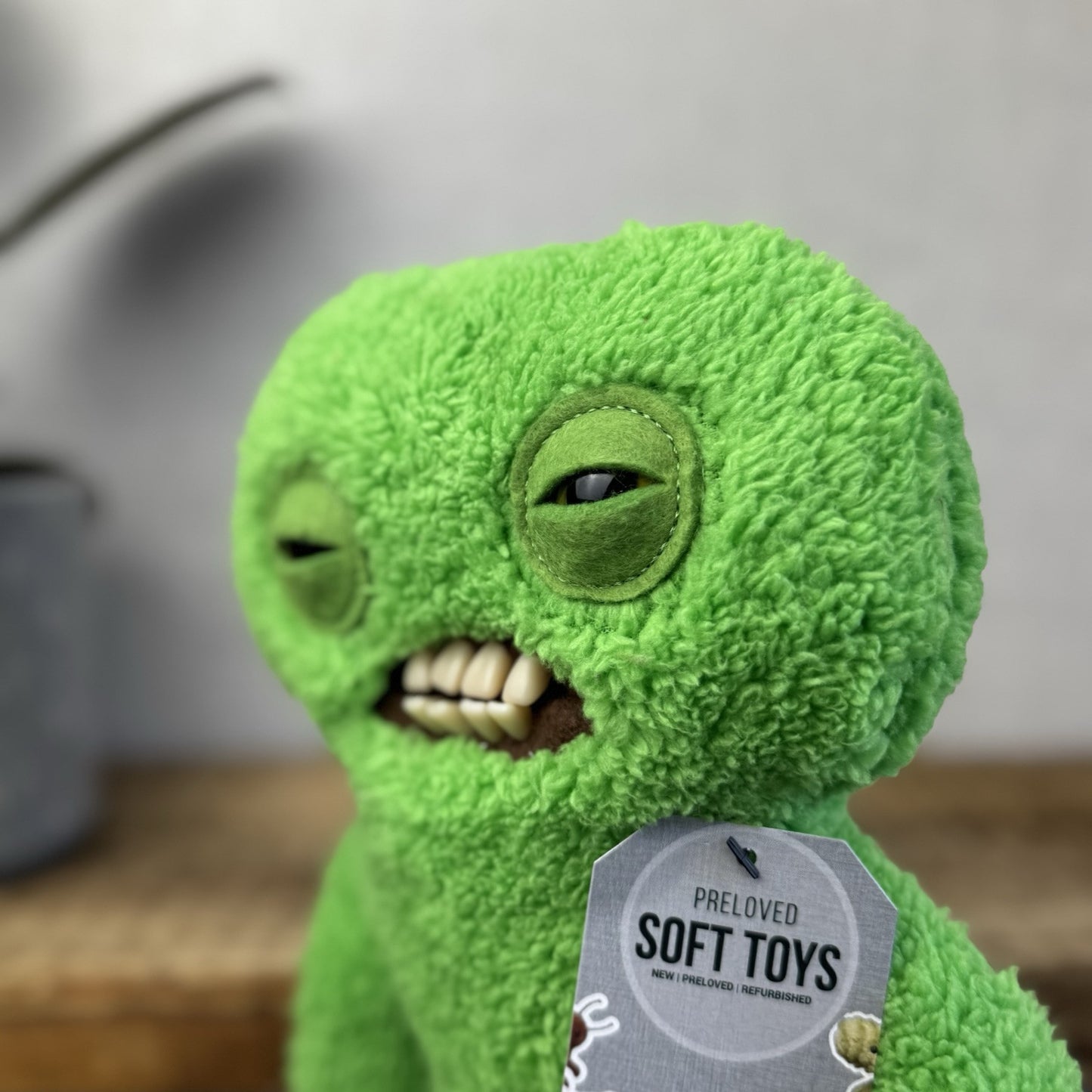 Fuggler Snuggler Edition - Squidge Green Funny Ugly Monster Bright Green Soft