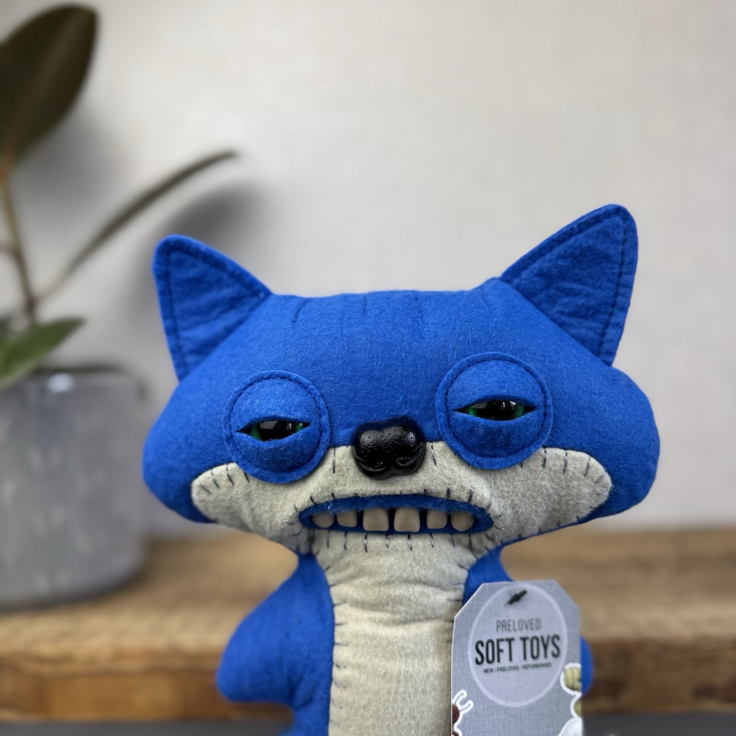 Fuggler Funny Ugly Monster Suspicious Fox - Blue Suspicious Fox Blue Fluffy Tail