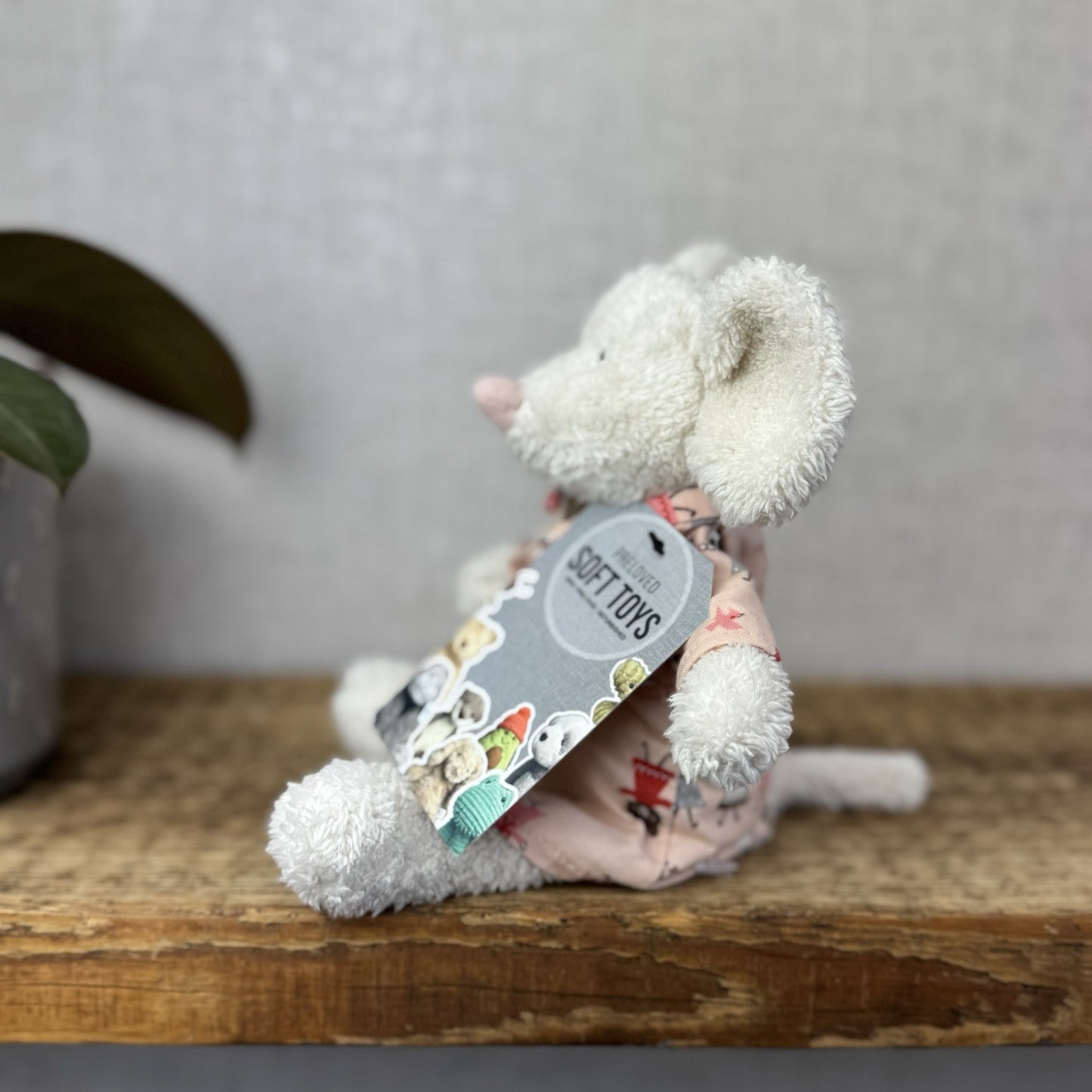 Jellycat Bedtime Mouse In Dressing Gown - Small Jellycat Mice In Pjs - Small 8”
