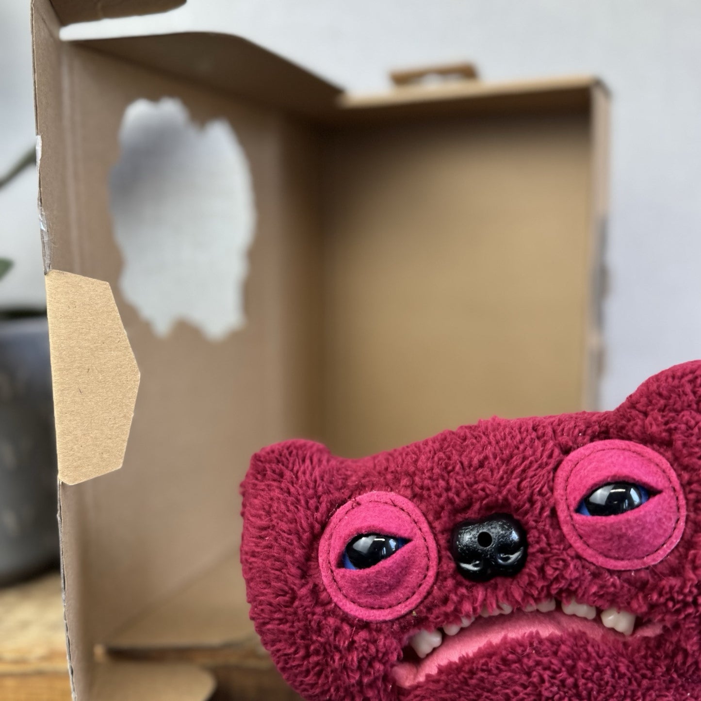 Fuggler Funny Ugly Monster - Fart Face Fuggler Gnawing Terror Red With Box New