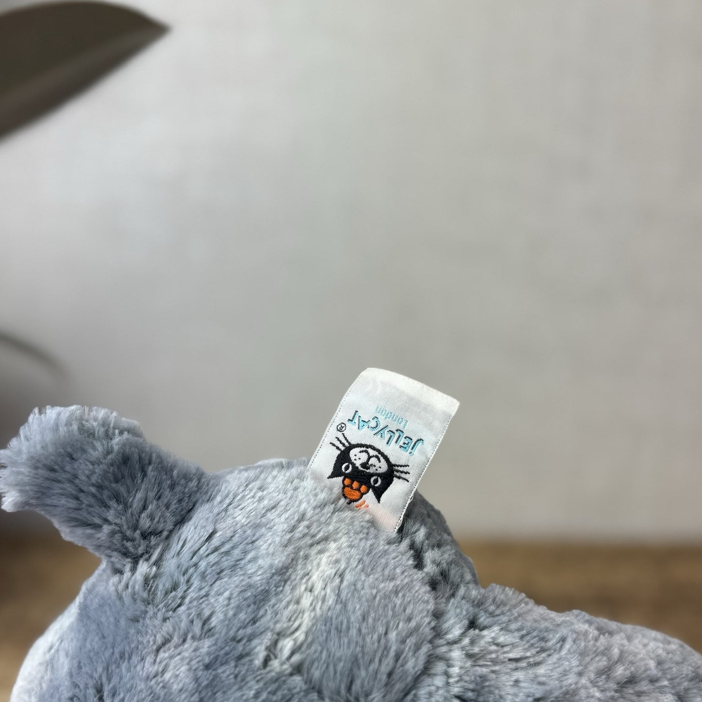 Jellycat Medium Elly Elephant - Grey/Silver Mix Elephant Beanie Super Soft 8”