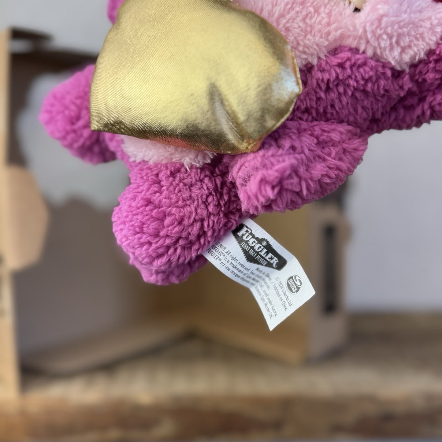 Fuggler Gold Fuggler Teddy Bear Nightmare Pink Funny Ugly Monster Bear With Box