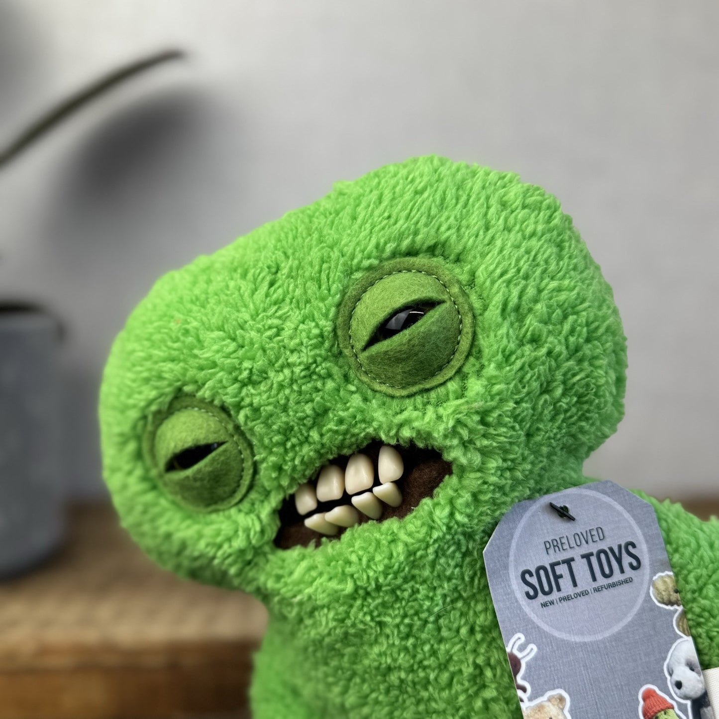 Fuggler Snuggler Edition - Squidge Green Funny Ugly Monster Bright Green Soft