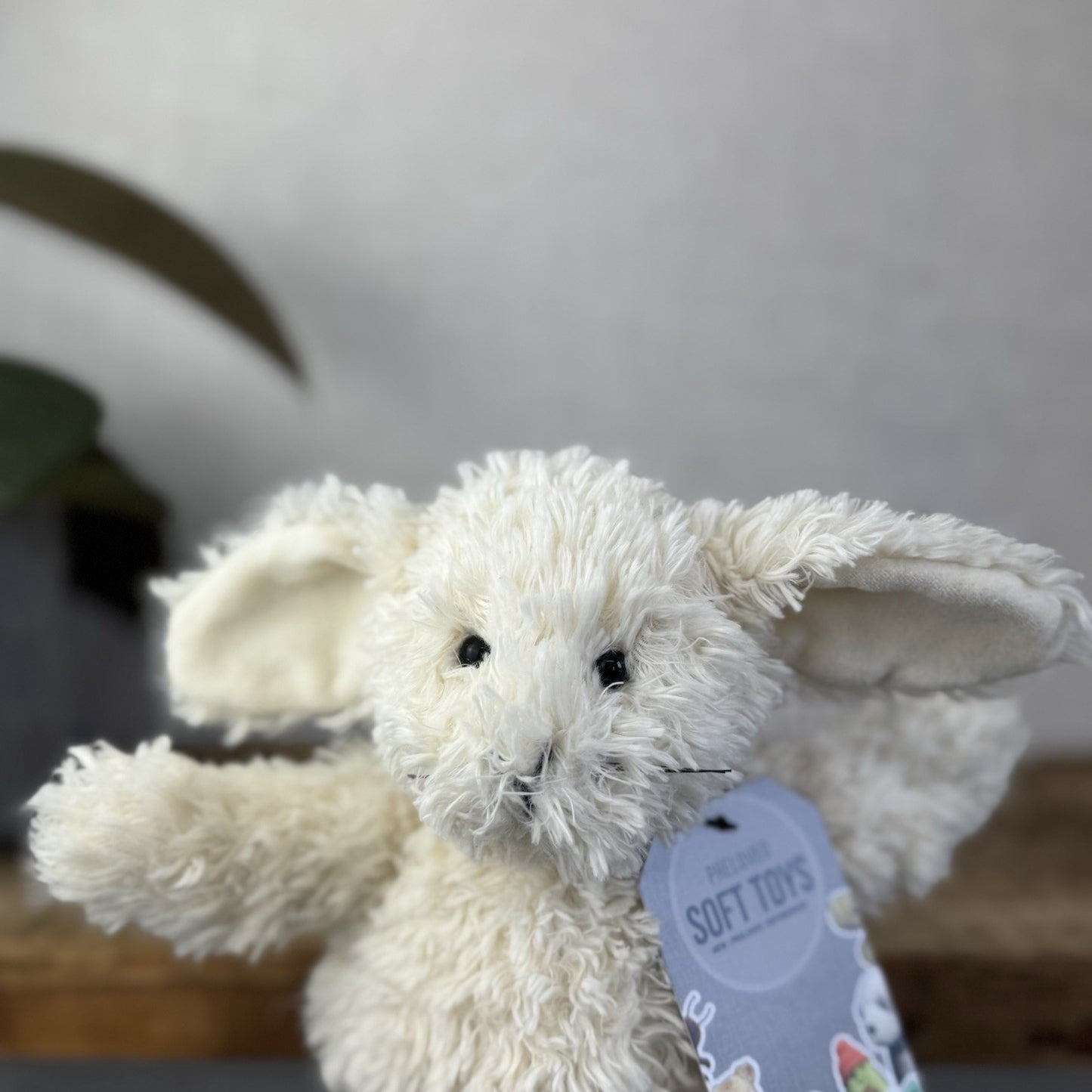 Jellycat Small Toastie Bunny - Small Cream Bunny Whiskers Vintage Curly Fur 9”