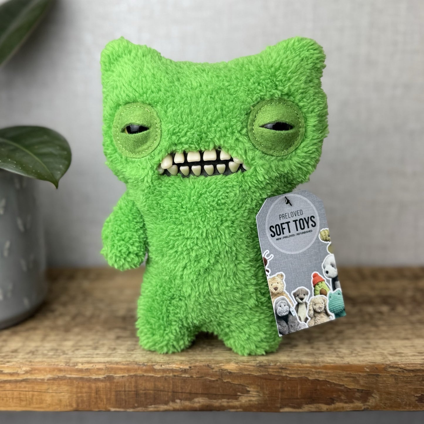 Fuggler Funny Ugly Monster Snuggler Edition - Munch Much Green Fugg Rare Soft
