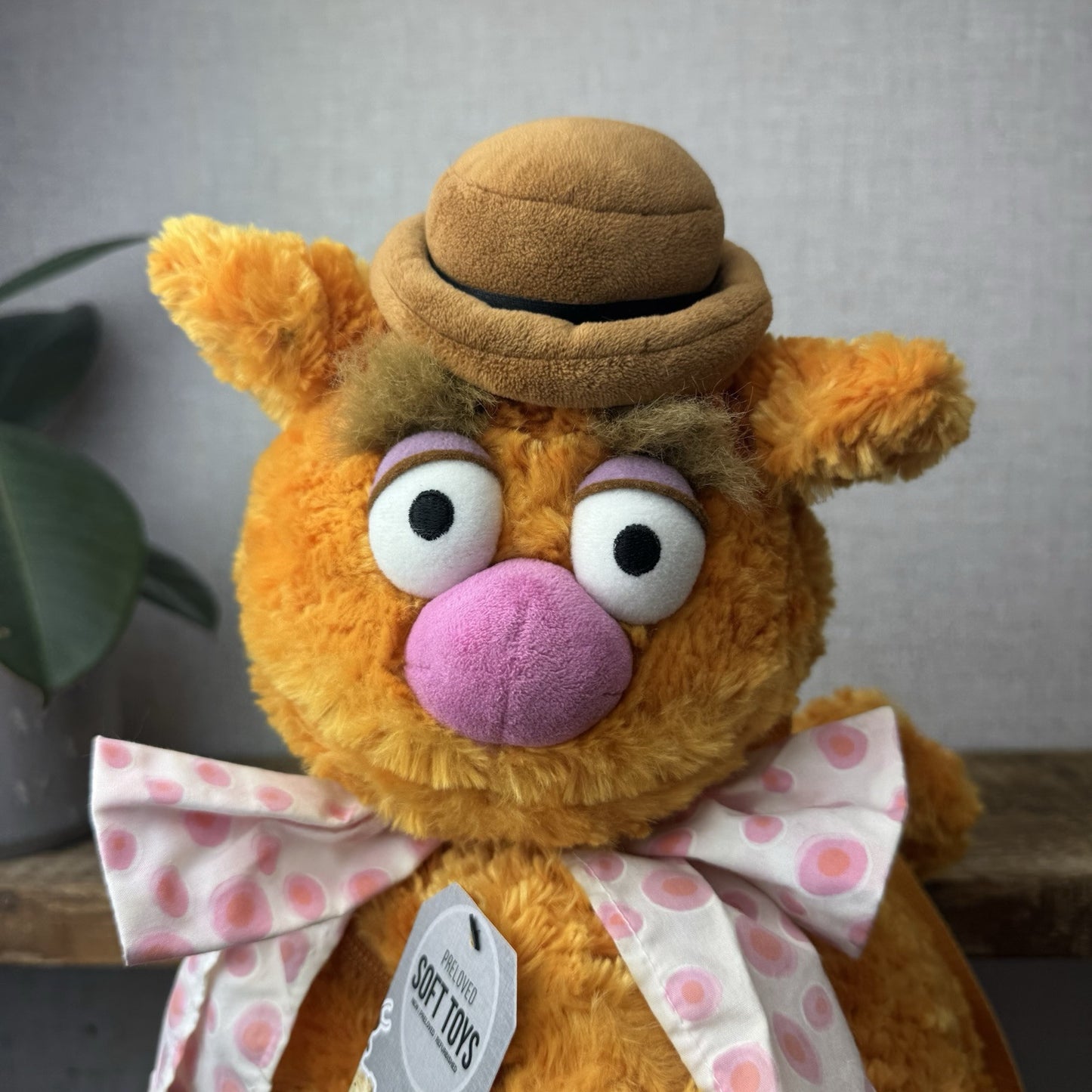 Disney Store The Muppets Show - Fozzie Bear Backpack Plush Bag Collectible