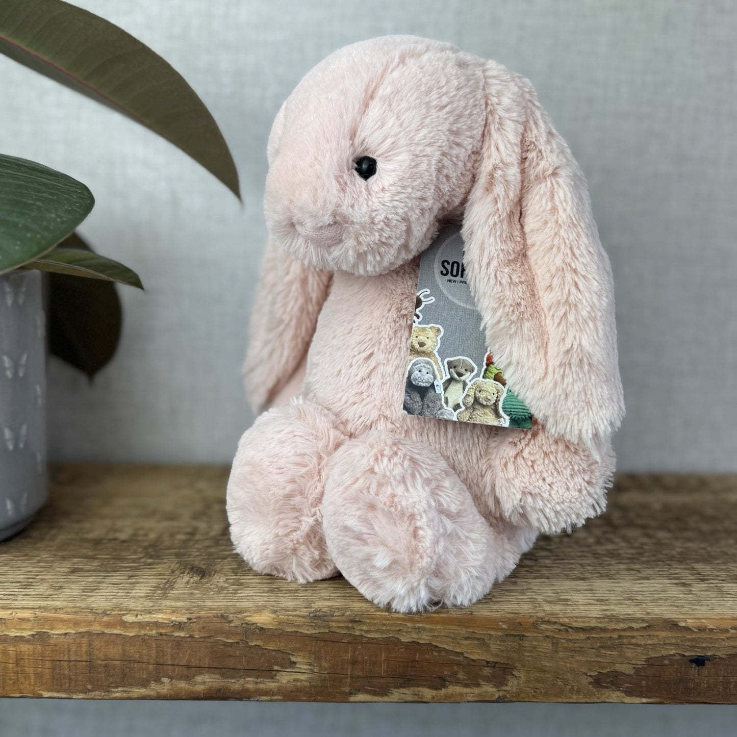 Jellycat Medium Bashful Blush Bunny - Pale Light Pink Rabbit 12” (#2)