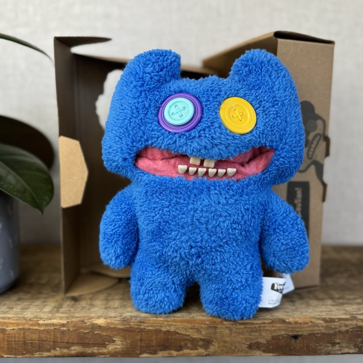 Fuggler Stinkface - Blue Snuggler Edition Fur Snuggly Funny Fuggler With Box