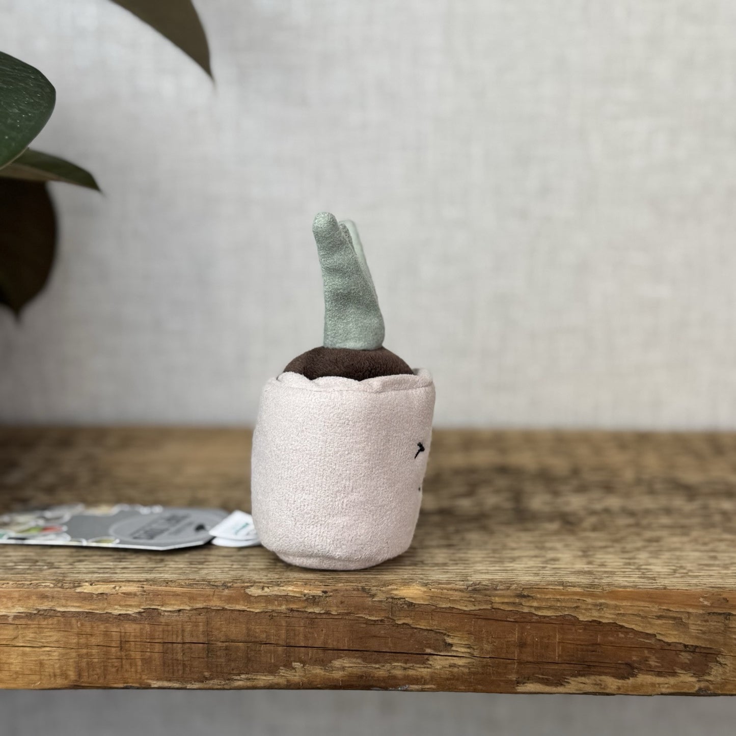Jellycat Silly Seedling Laughing - Small Seedling Plant Pot Plush Display 4"