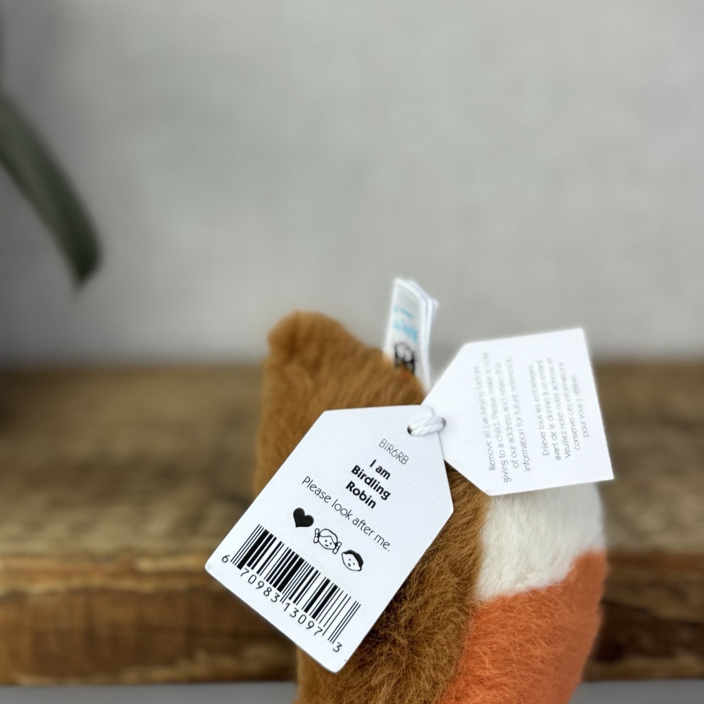 Jellycat Birdling Robin - Bird Pocket Pal Beanie Fluffy Bird Soft Toy Retired 4"