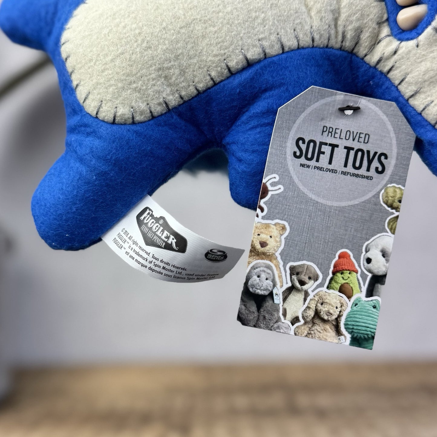Fuggler Funny Ugly Monster Suspicious Fox - Blue Suspicious Fox Blue Fluffy Tail