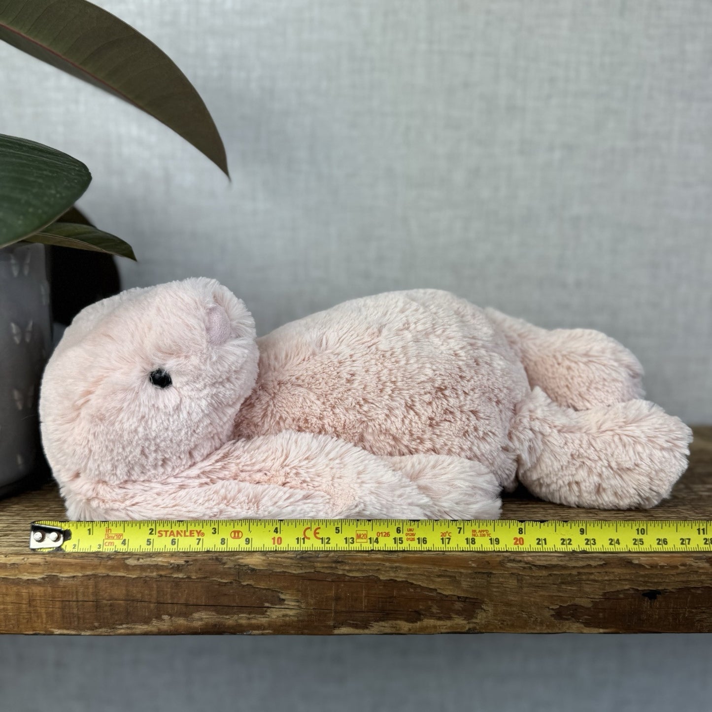 Jellycat Medium Bashful Blush Bunny - Pale Light Pink Rabbit 12” (#2)