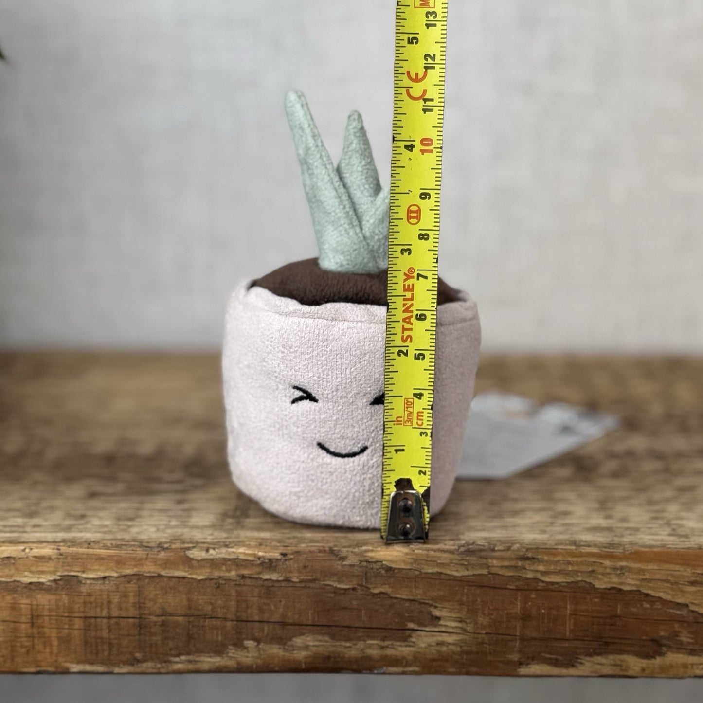 Jellycat Silly Seedling Laughing - Small Seedling Plant Pot Plush Display 4"