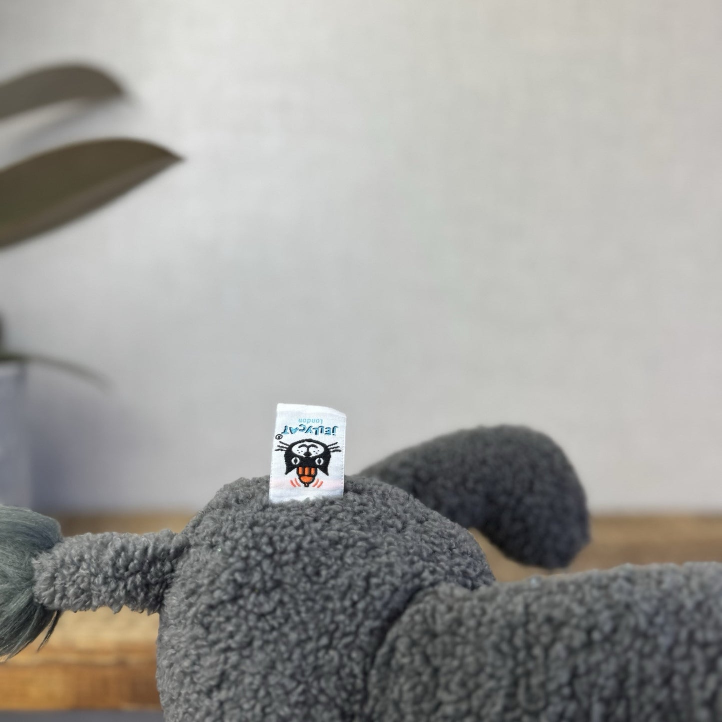 Jellycat Allenby Elephant - Medium Grey Sitting Elephant Plush Retired 12”