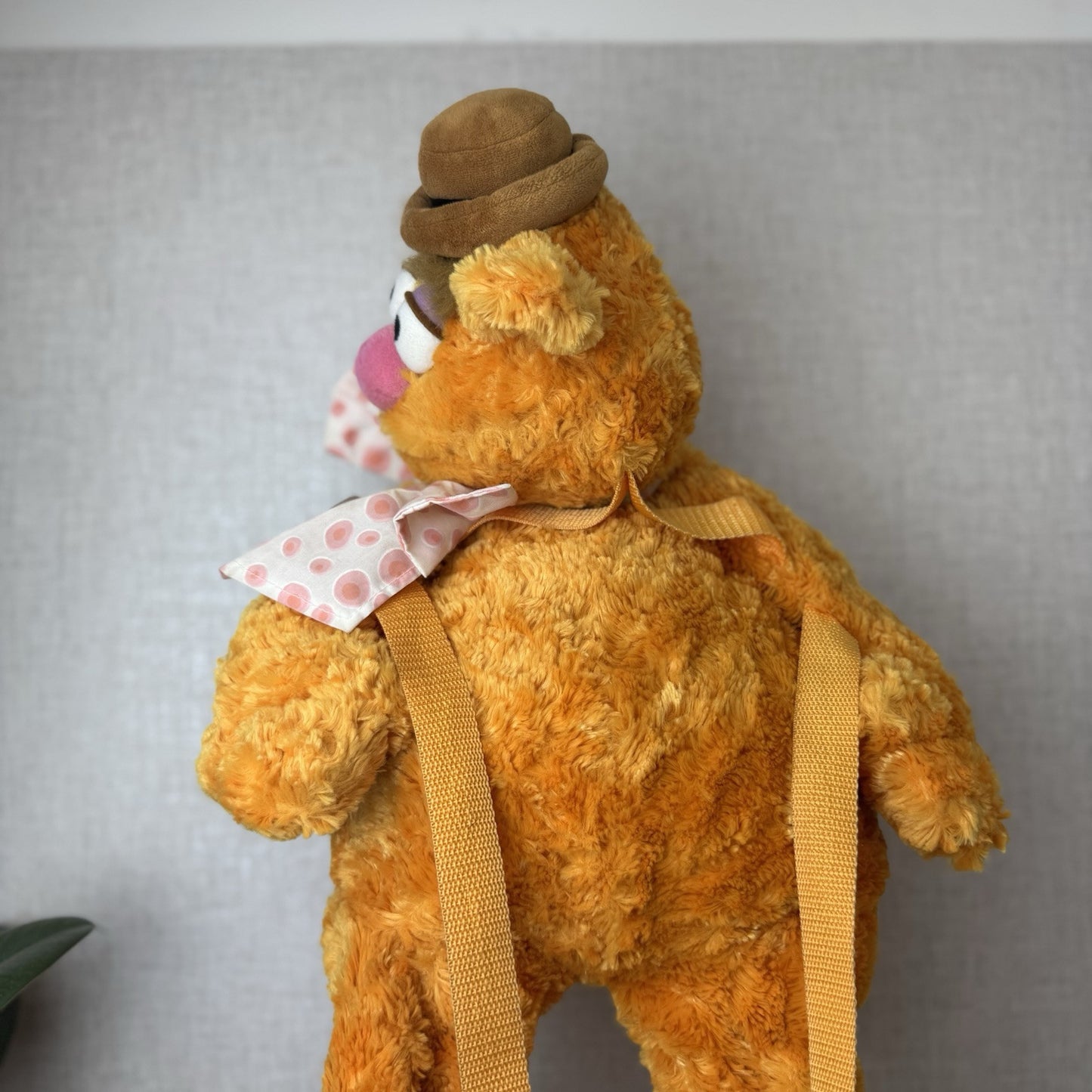 Disney Store The Muppets Show - Fozzie Bear Backpack Plush Bag Collectible