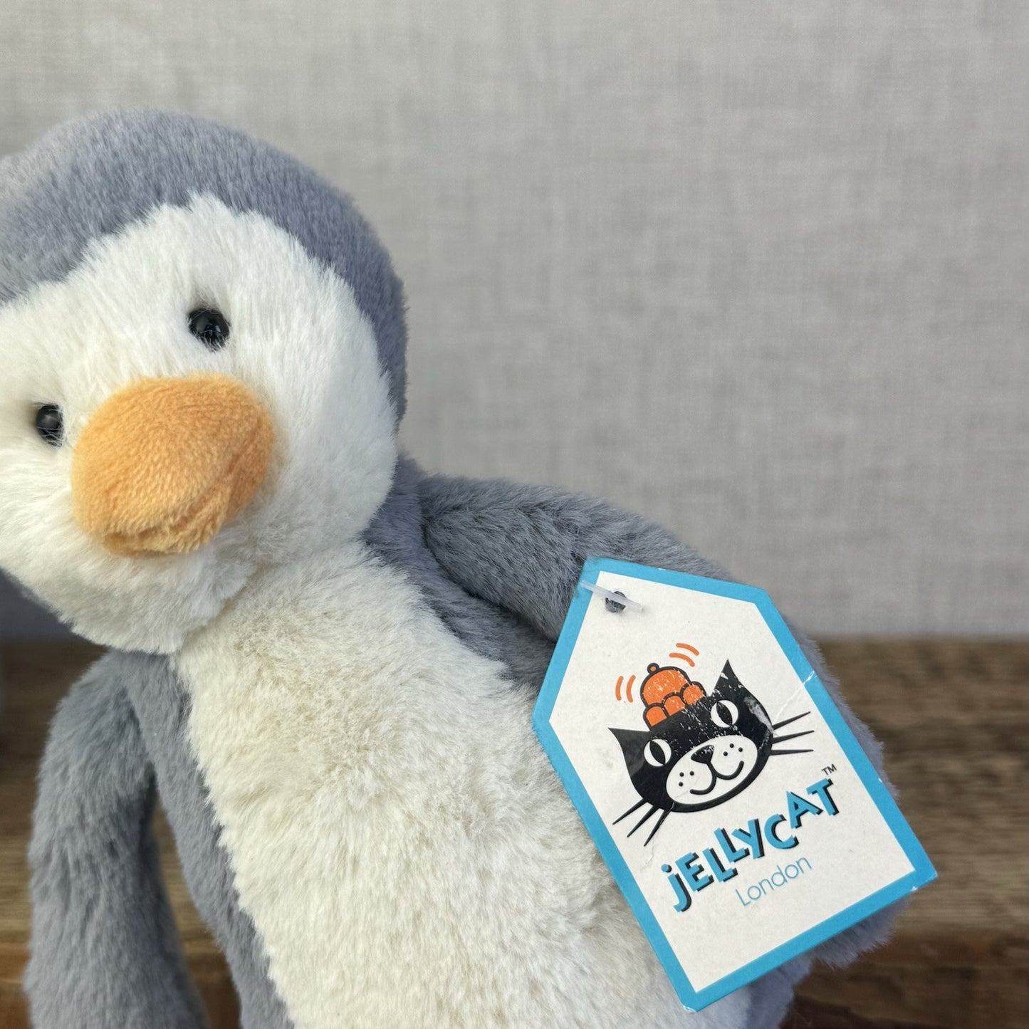 Jellycat Small Bashful Penguin - Grey Small Penguin With Tags Retired Beanie 8"