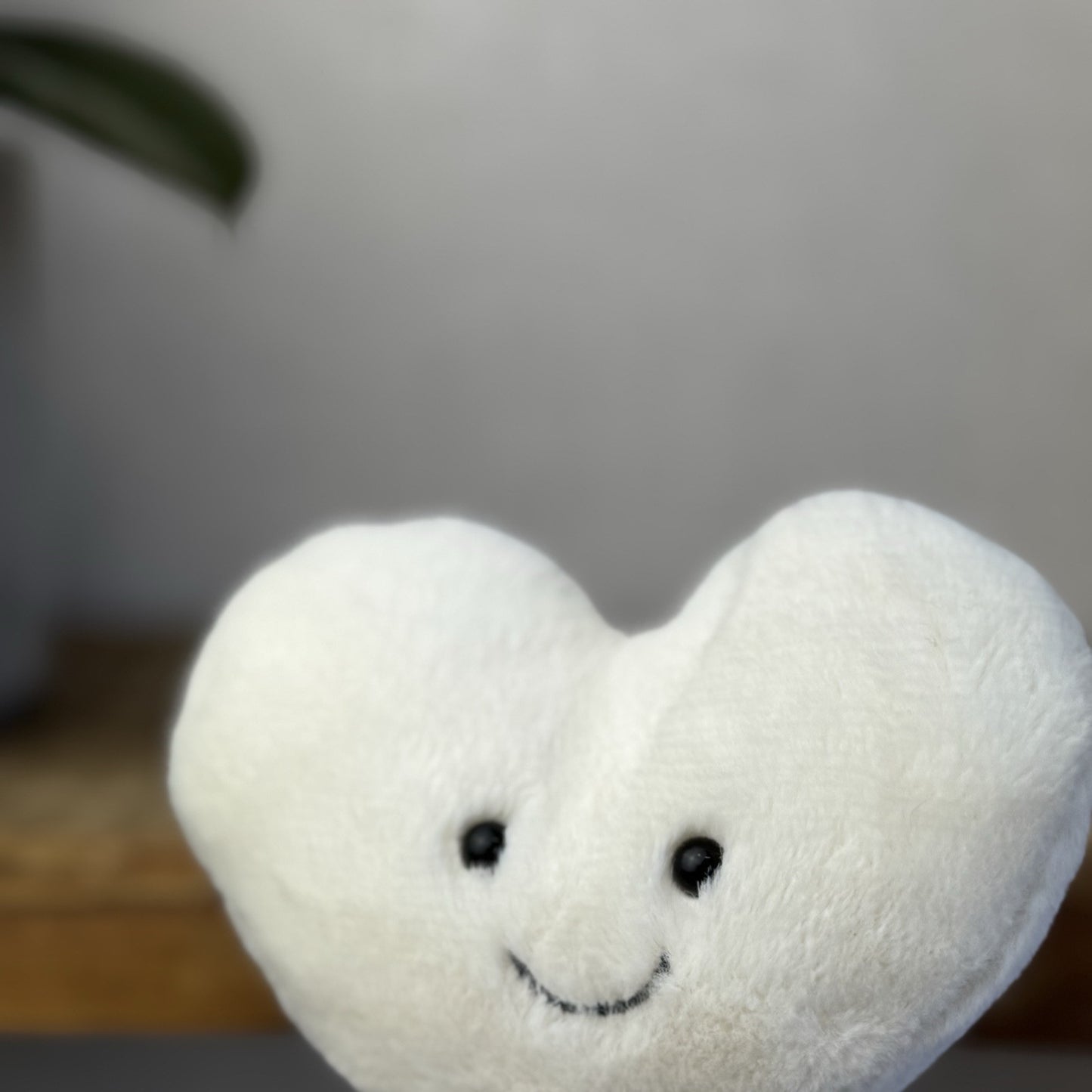 Jellycat Amuseable White Heart - Small Heart Pocket Pal - Small Heart Toy 4”