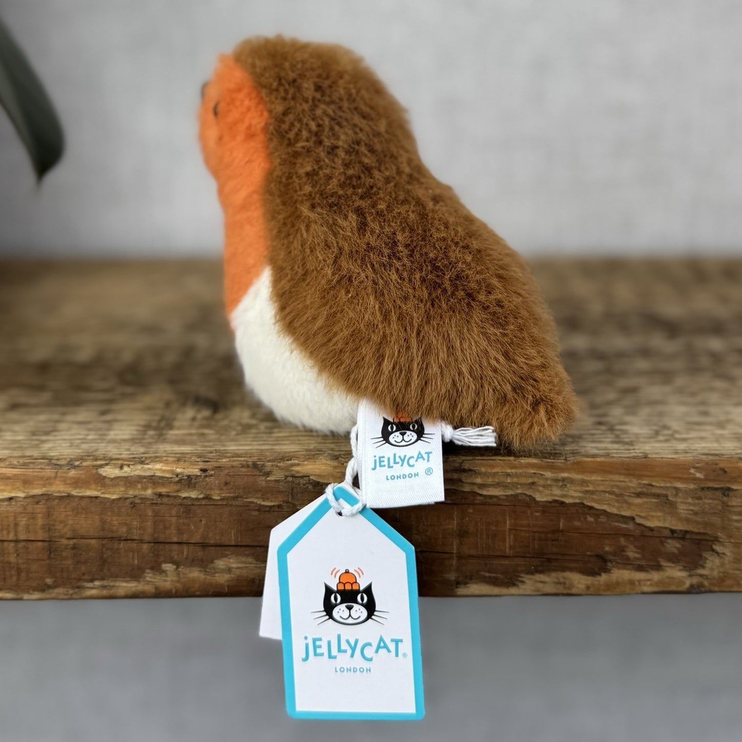 Jellycat Birdling Robin - Bird Pocket Pal Beanie Fluffy Bird Soft Toy Retired 4"