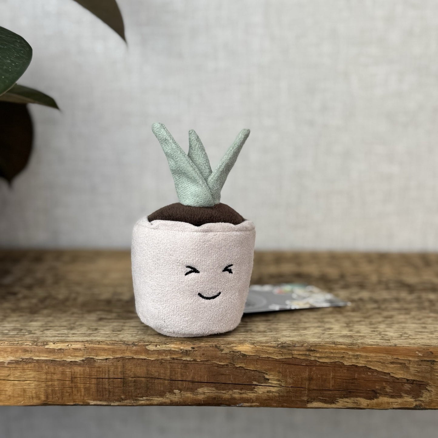 Jellycat Silly Seedling Laughing - Small Seedling Plant Pot Plush Display 4"
