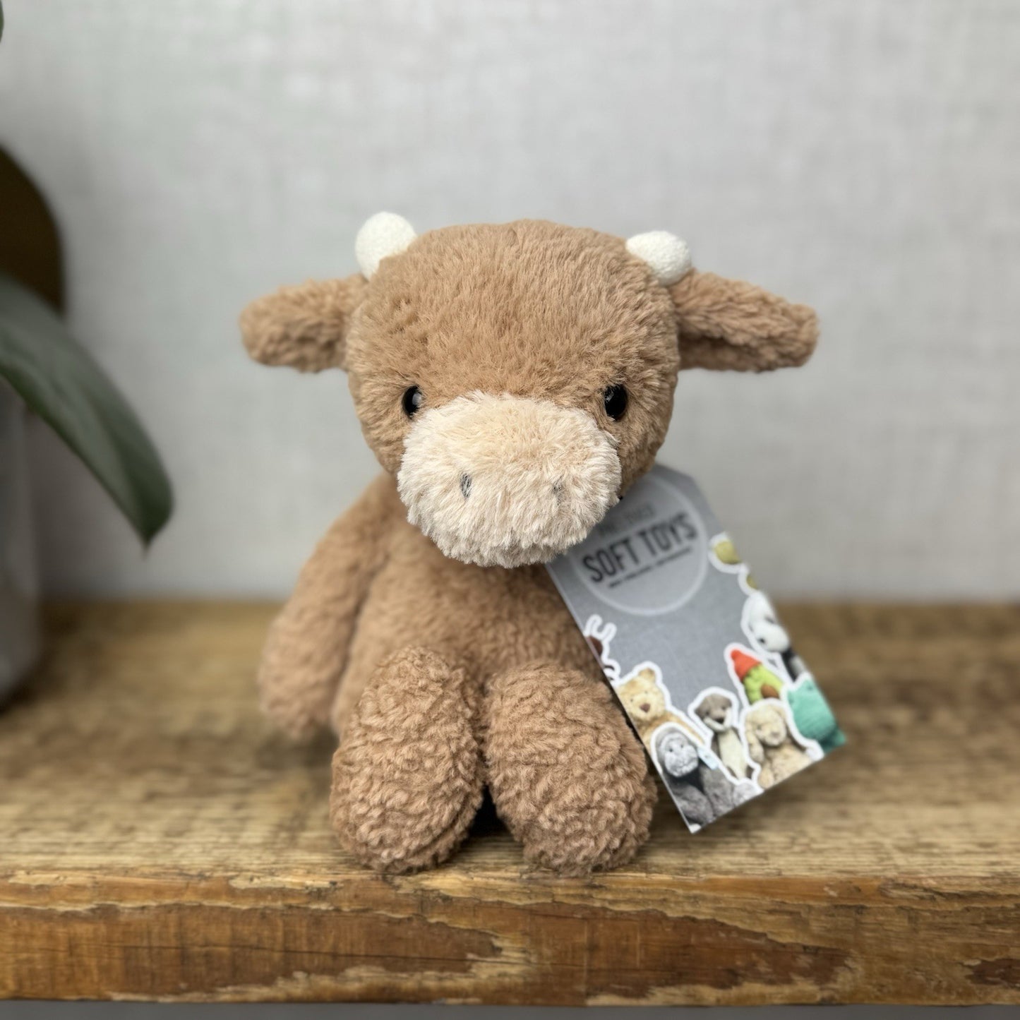 Jellycat Tumbletuft Cow - Small Brown Highland Cow Beanie Soft Toy Retired 8”