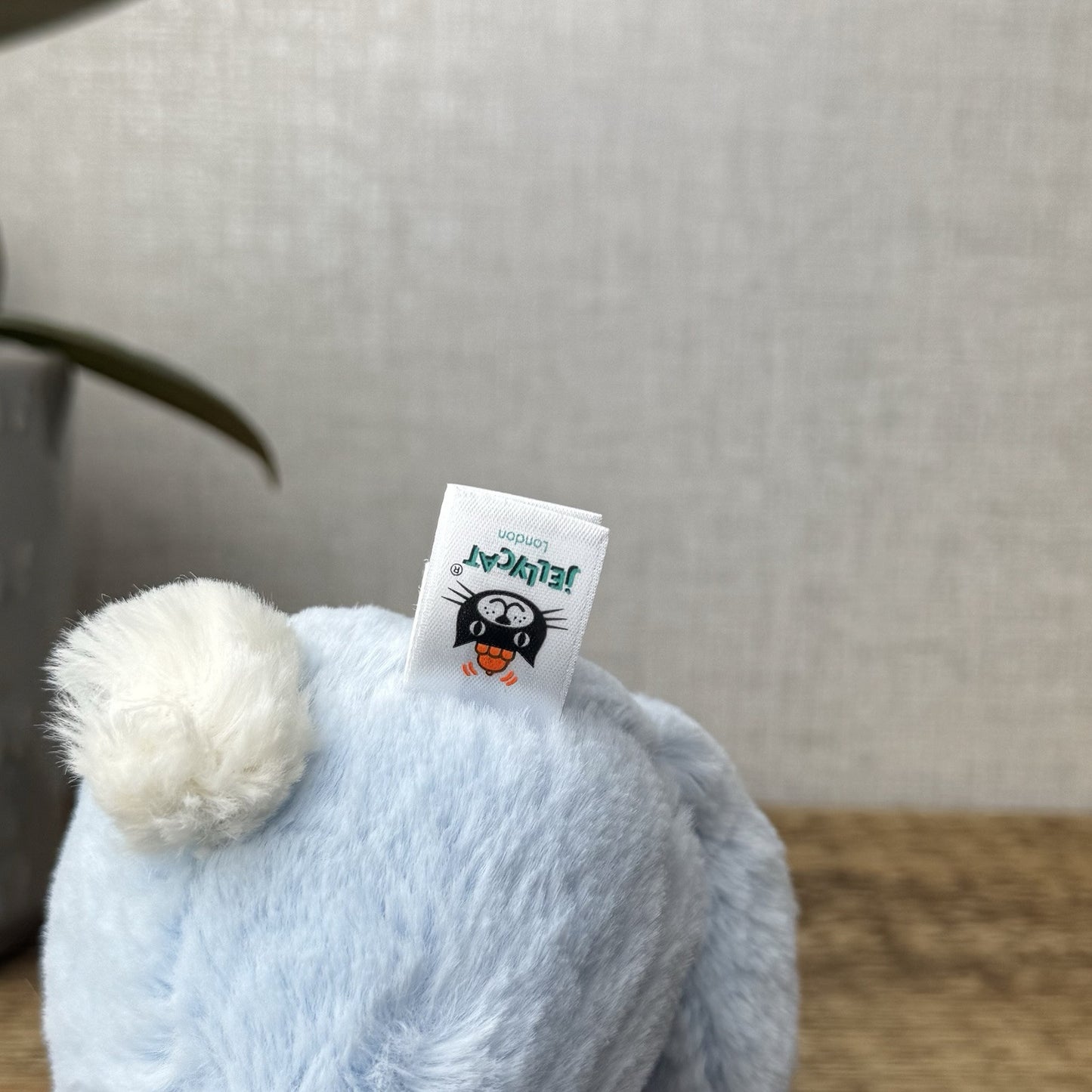 Jellycat Bashful Bunny Rattle Baby Blue - Baby Blue Small Rabbit Soft Toy 8”