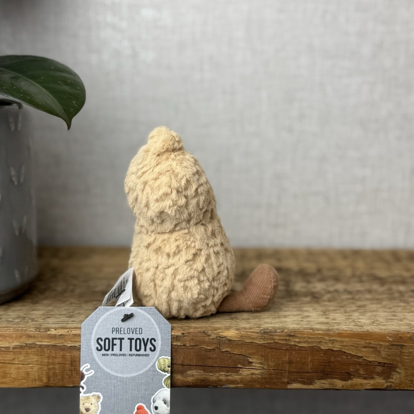 Jellycat Amuseable Peanut - Small Soft Toy Peanut Plush Beanie Tiny Nut 6”