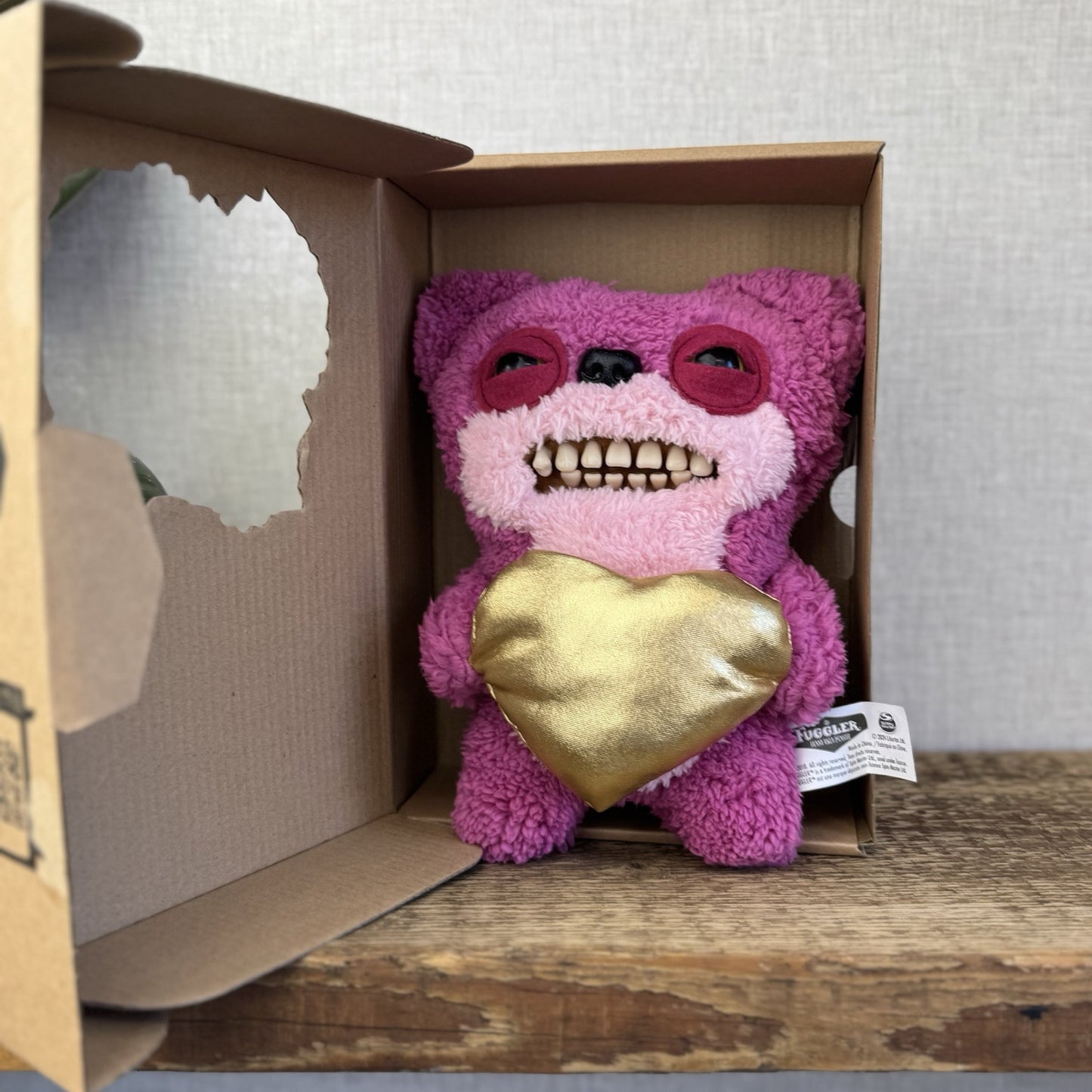 Fuggler Gold Fuggler Teddy Bear Nightmare Pink Funny Ugly Monster Bear With Box