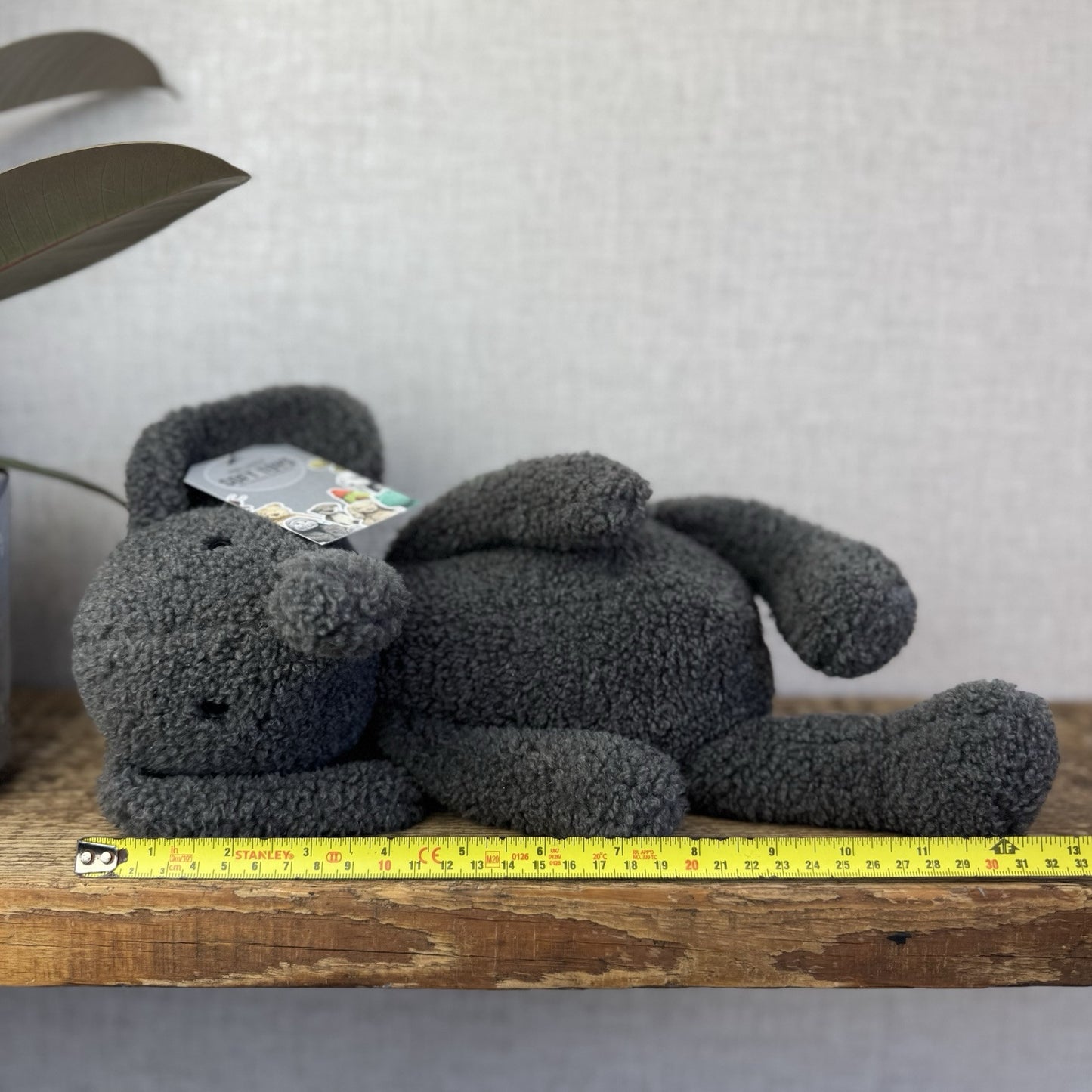 Jellycat Allenby Elephant - Medium Grey Sitting Elephant Plush Retired 12”