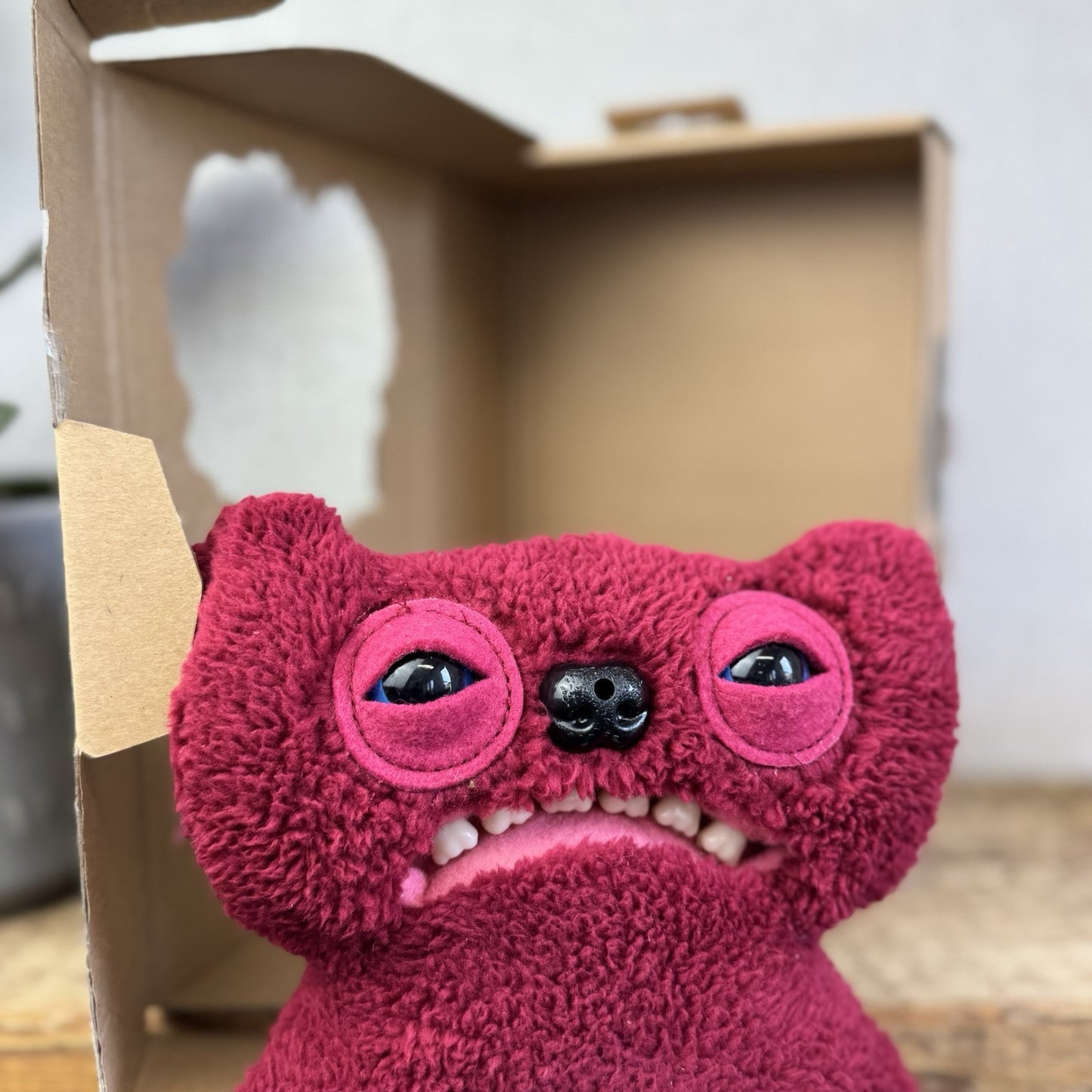 Fuggler Funny Ugly Monster - Fart Face Fuggler Gnawing Terror Red With Box New