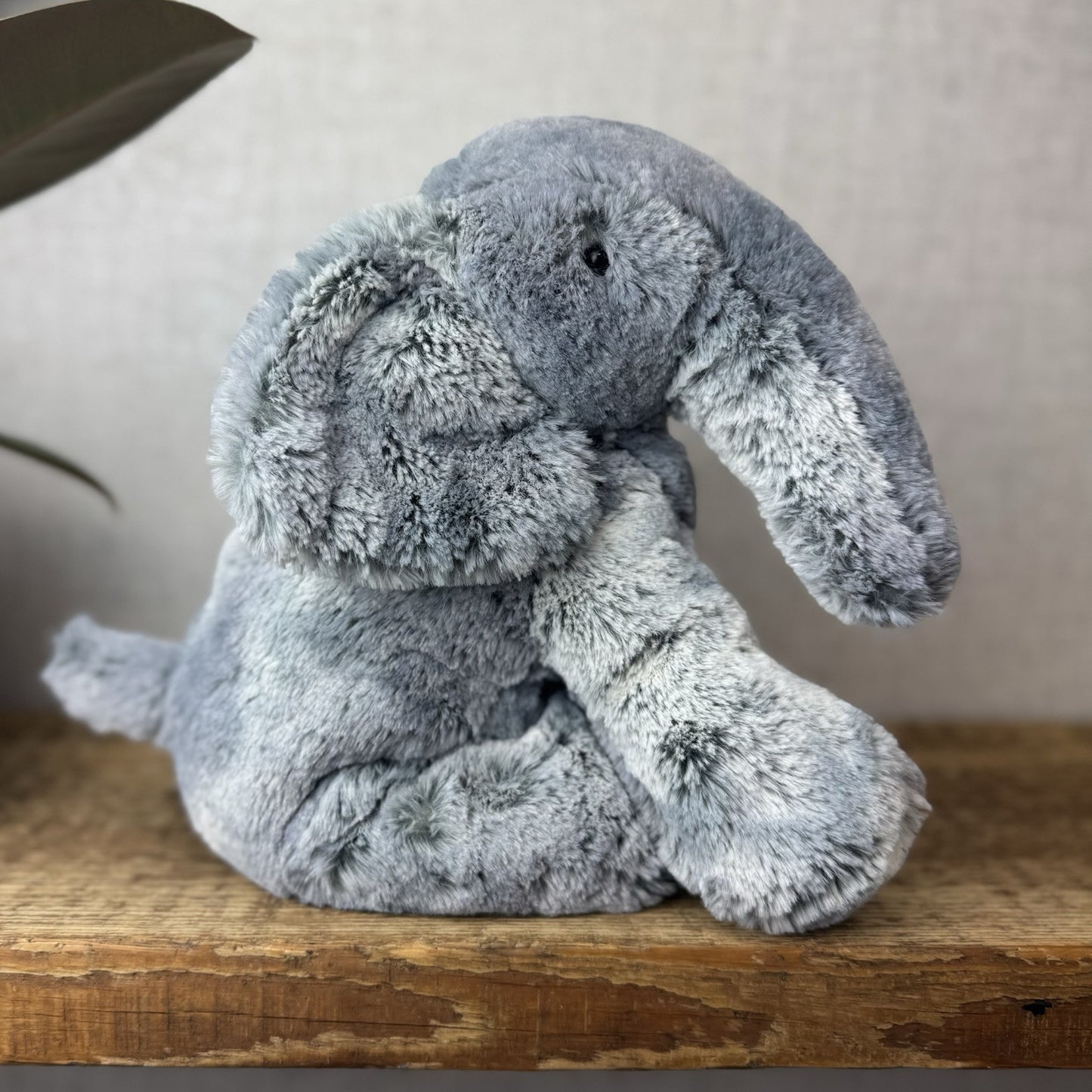 Jellycat Medium Elly Elephant - Grey/Silver Mix Elephant Beanie Super Soft 8”