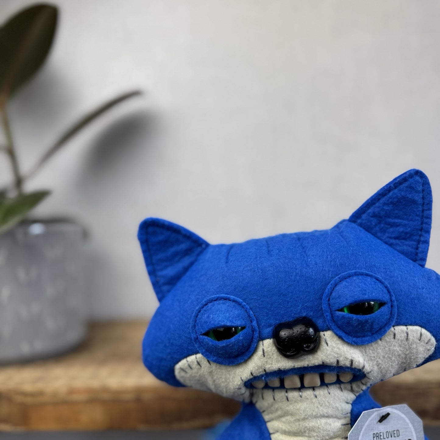 Fuggler Funny Ugly Monster Suspicious Fox - Blue Suspicious Fox Blue Fluffy Tail