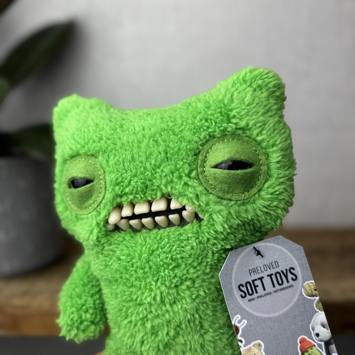 Fuggler Funny Ugly Monster Snuggler Edition - Munch Much Green Fugg Rare Soft