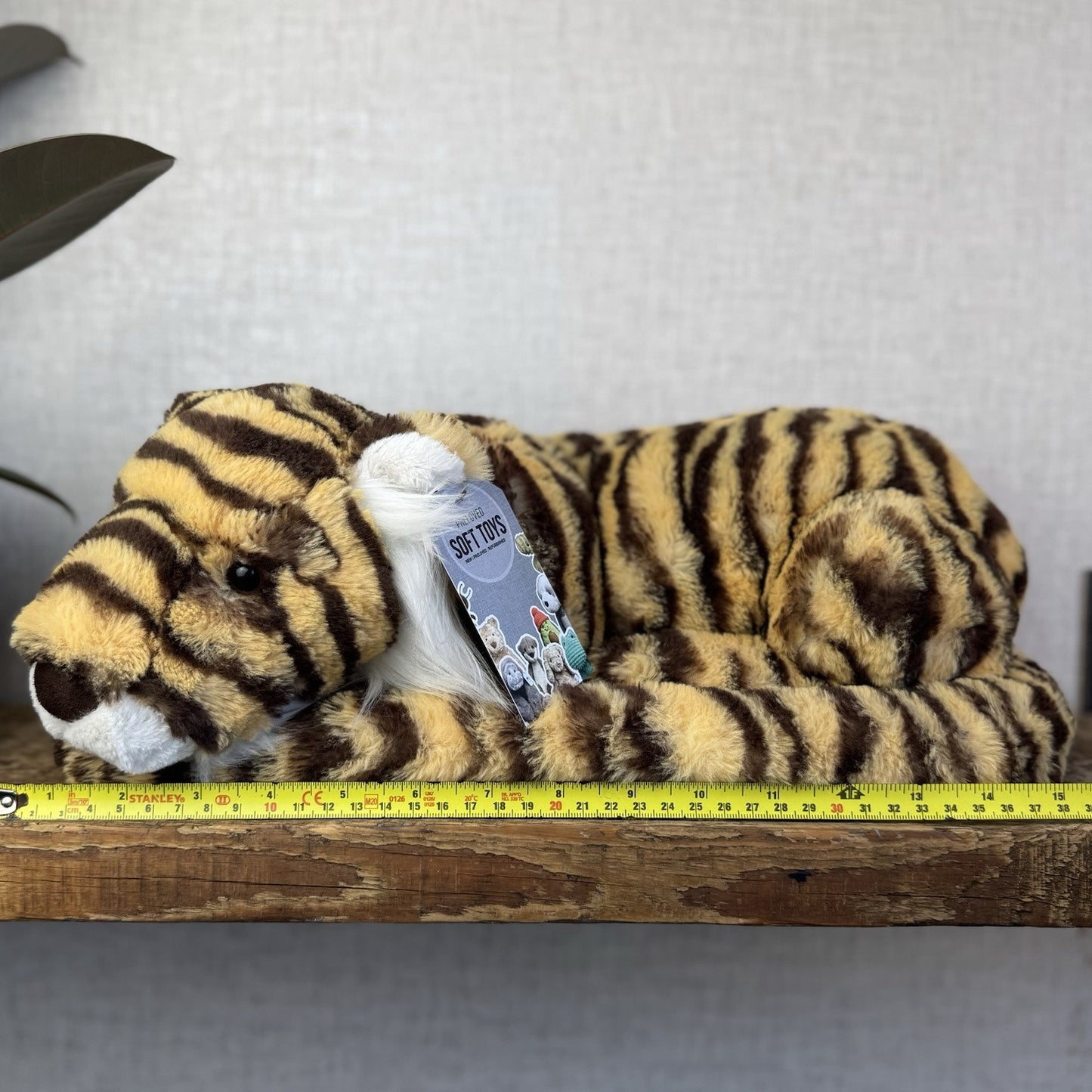 Jellycat Large Taylor Tiger - Large Laying Tiger Soft Toy Beanie Retired 18"