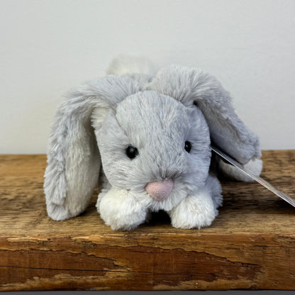 Jellycat Small Loppy Grey Bunny