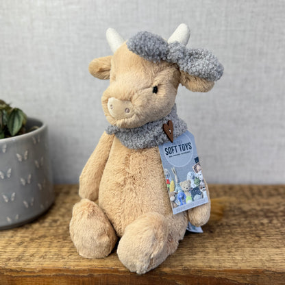 Curly Fur Snood & Bow (Fits Medium & Small Jellycat)