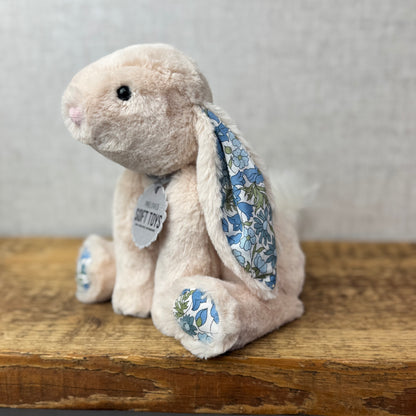 Bespoke Blossom Small Smudge Rabbit - Poppy & Daisy Liberty Print Blue