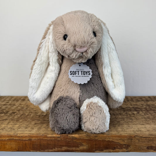 Custom Patchwork Bashful Bunny - Mocha