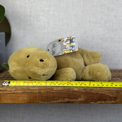 Jellycat Nimbus Dino Dinosaur - Chubby Small Dinosaur - Velour Spikes Olive