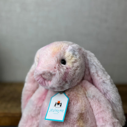 Cotton candy Custom Bunny Medium (made With Jellycat Cream Medium)