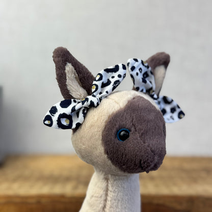 Medium Bows - Gold Leopard Pair