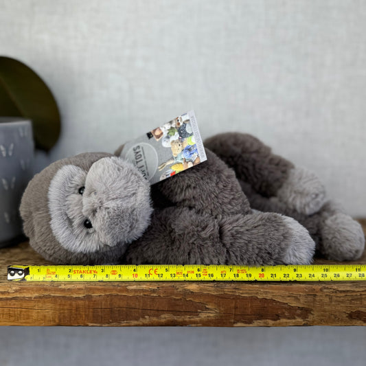 Jellycat Medium Gregory Gorilla - Super Soft Monkey Jellycat - Retired Gorilla