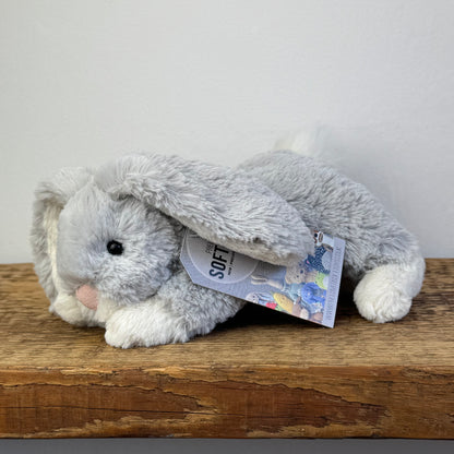Jellycat Small Loppy Grey Bunny