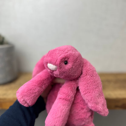Jellycat Small Smudge Bunny - Hot pink (made to order)
