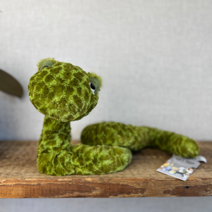 Jellycat Sebastian Snake Large - Jellycat Green Snake Beanie Plush - Retired