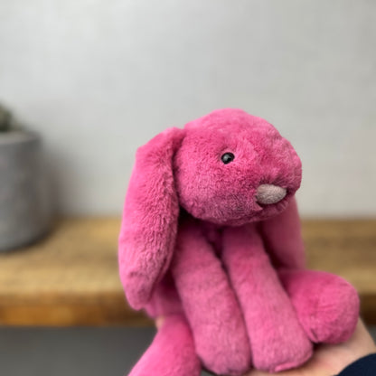Jellycat Small Smudge Bunny - Hot pink (made to order)