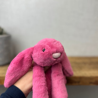 Jellycat Small Smudge Bunny - Hot pink (made to order)