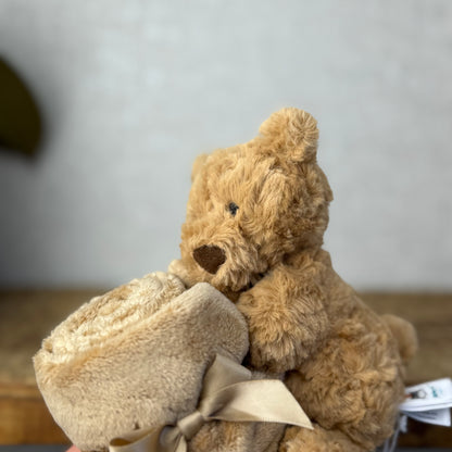 Jellycat Bartholomew Bear Soother BNWT Brown Bear Plush Baby Comforter Blanket