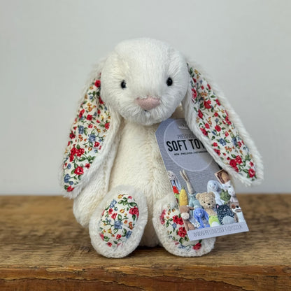 Jellycat Small Bashful Blossom Cream Bunny