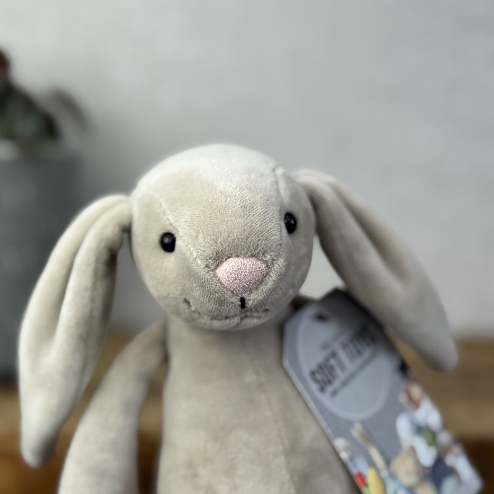 Jellycat My First Bunny - Baby Soft Beige Rabbit Toy Velour Beanie Beige 8”