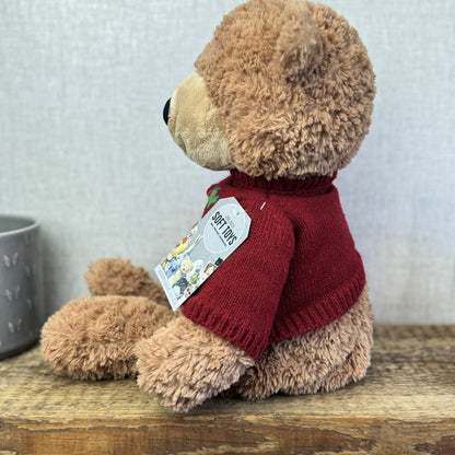 John Lewis Christmas Pudding Jumper 2017 Bear  (John Lewis Collab) Jellycat 18"
